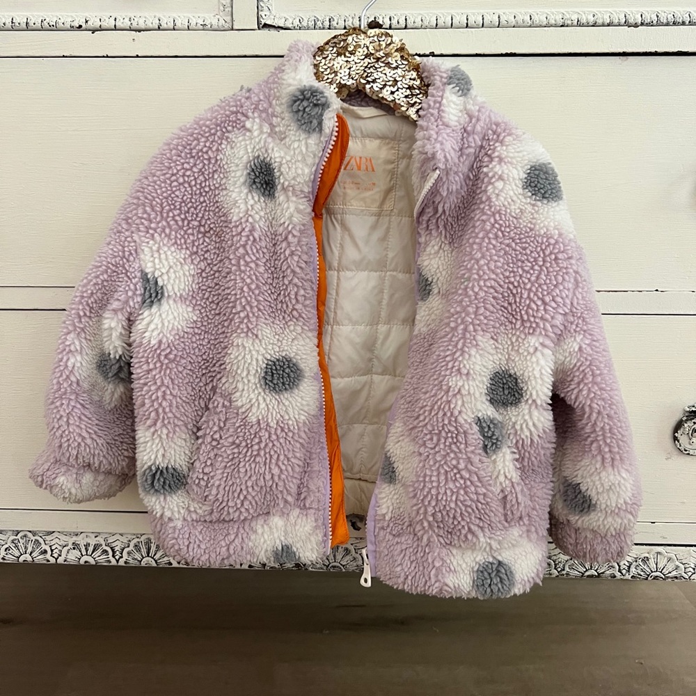 Zara purple coat